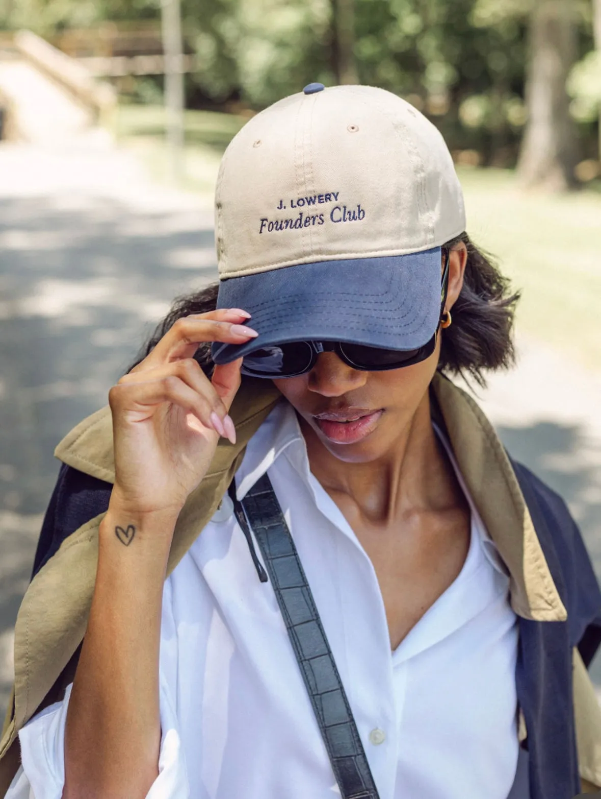 Founders Club Cap | Cream & Navy