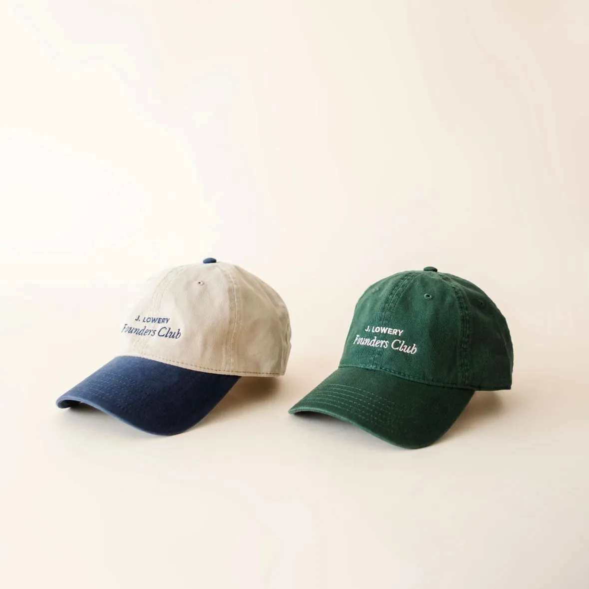 Founders Club Cap | Cream & Navy
