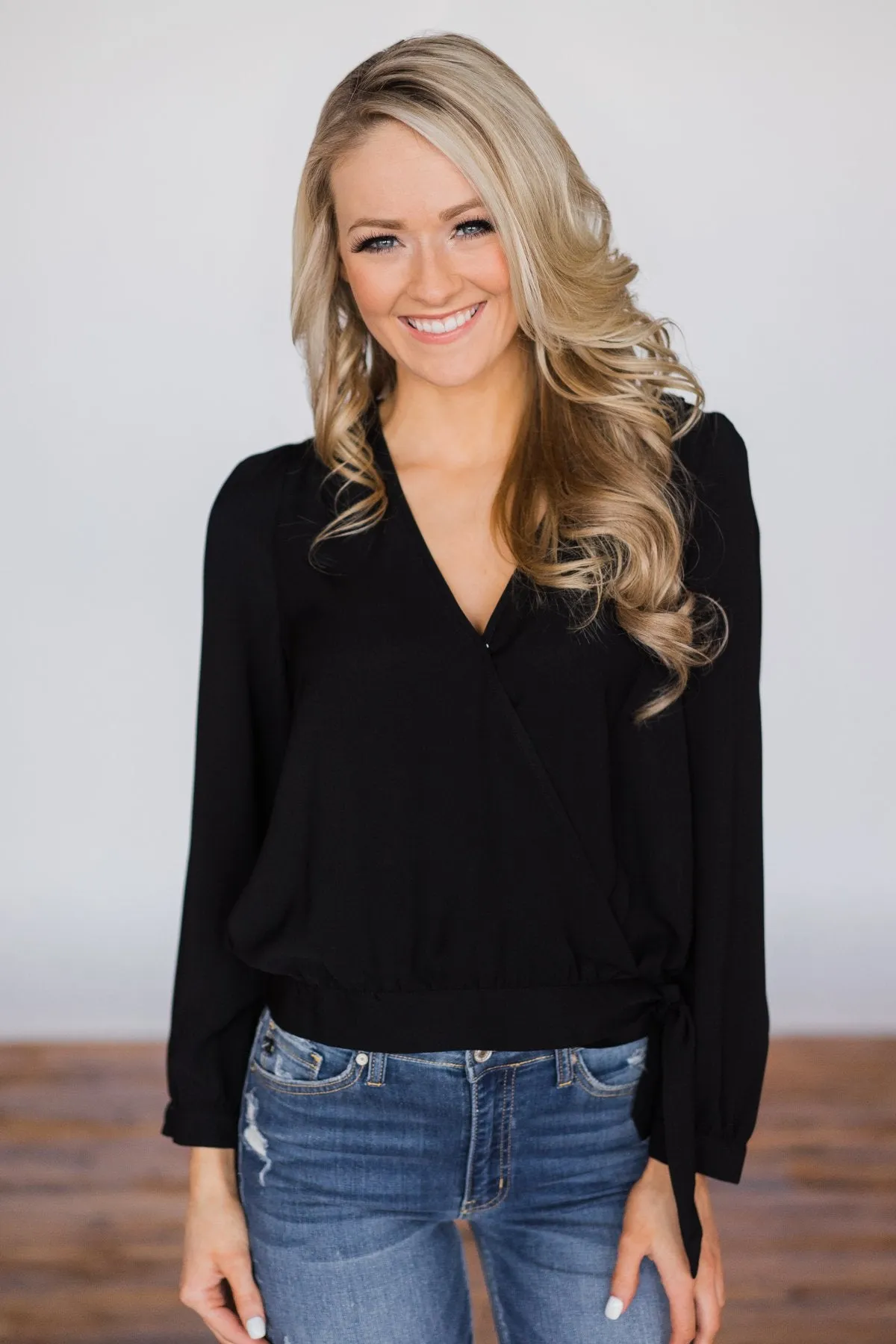 Fun For Tonight Black Long Sleeve Top