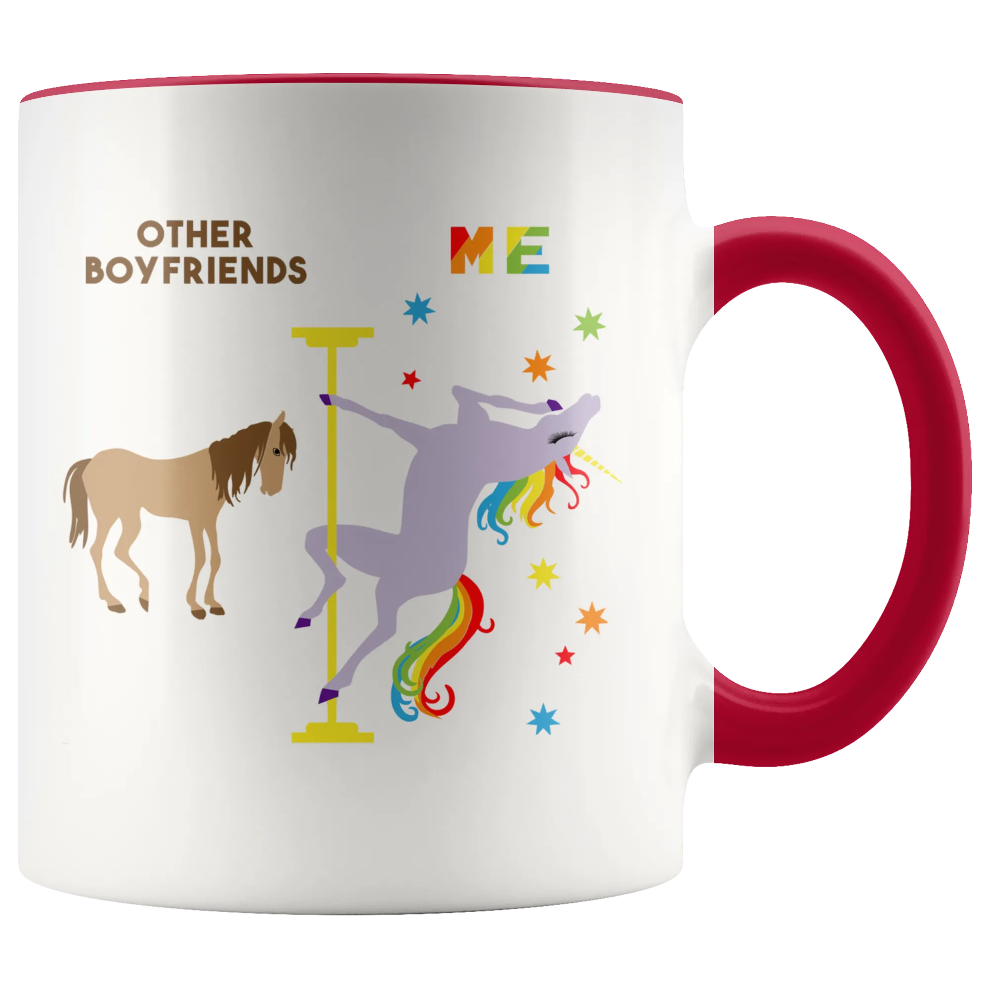 Funny Boyfriend Gift Boyfriend Mug Best Boyfriend Ever Birthday Present Coffee Cup Pole Dancing Rainbow Unicorn