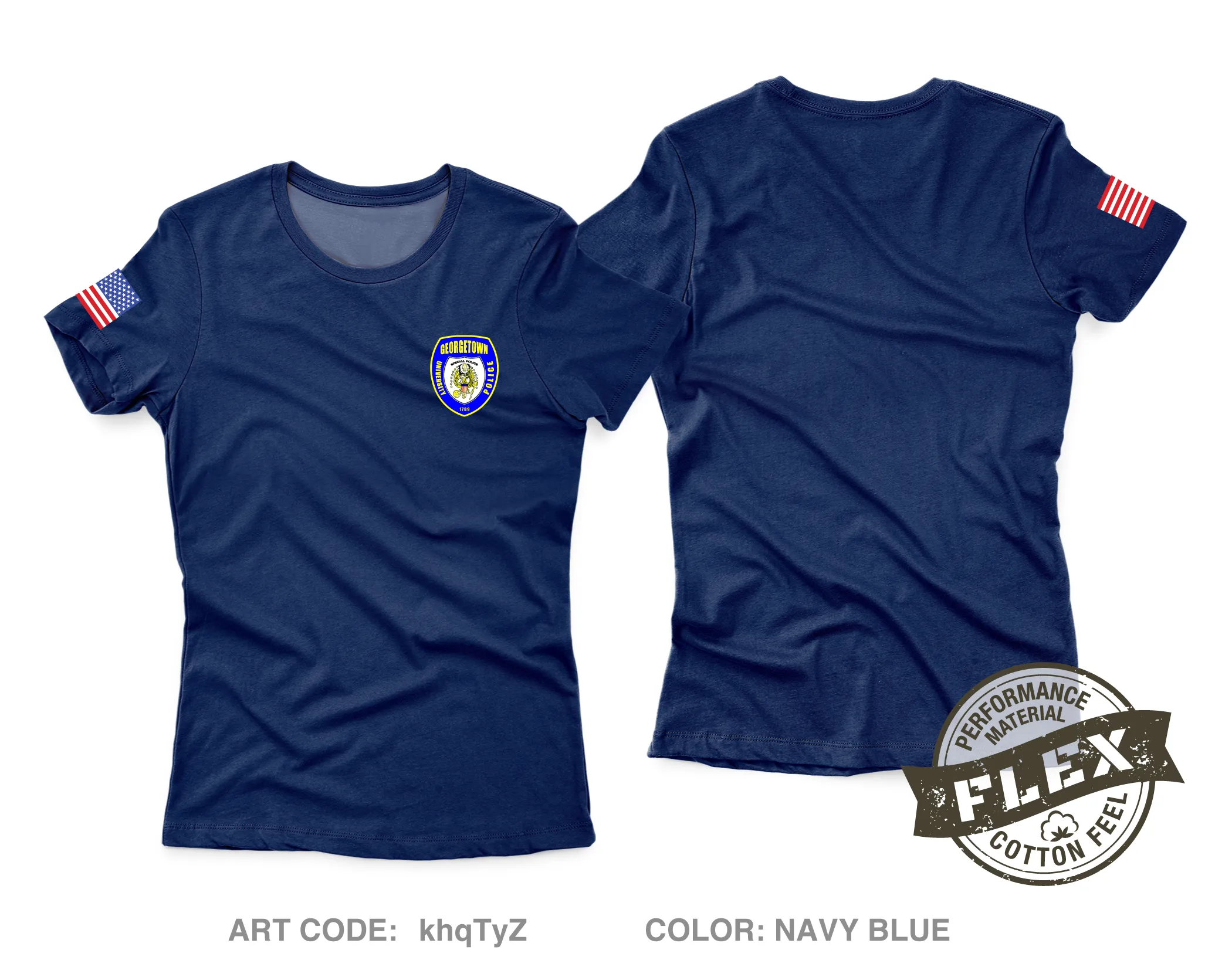 Georgetown University Police Department Core Women's SS Flex Performance Tee - khqTyZ