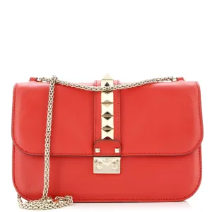 Glam Lock Shoulder Bag Leather Medium