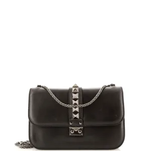 Glam Lock Shoulder Bag Leather Medium
