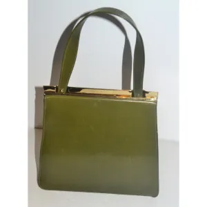 Green Leather Kelly Purse