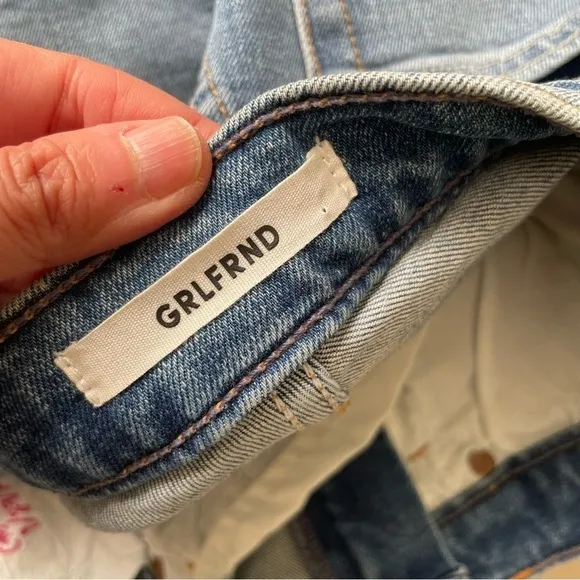 GRLFRND Kendal Jean Denim High Rise Shorts