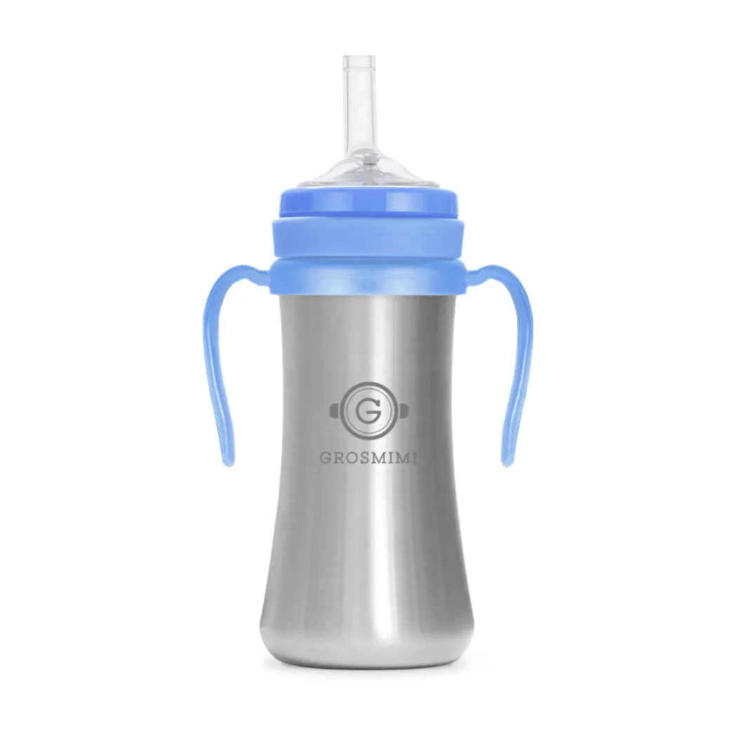 Grosmimi Stainless Straw Cup 200ml Gold brown