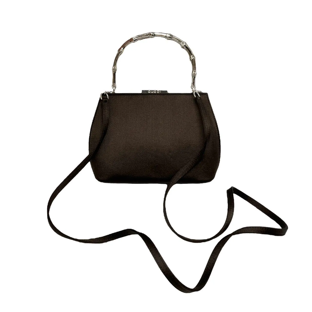 Gucci Brown Satin Mini 2way Bag