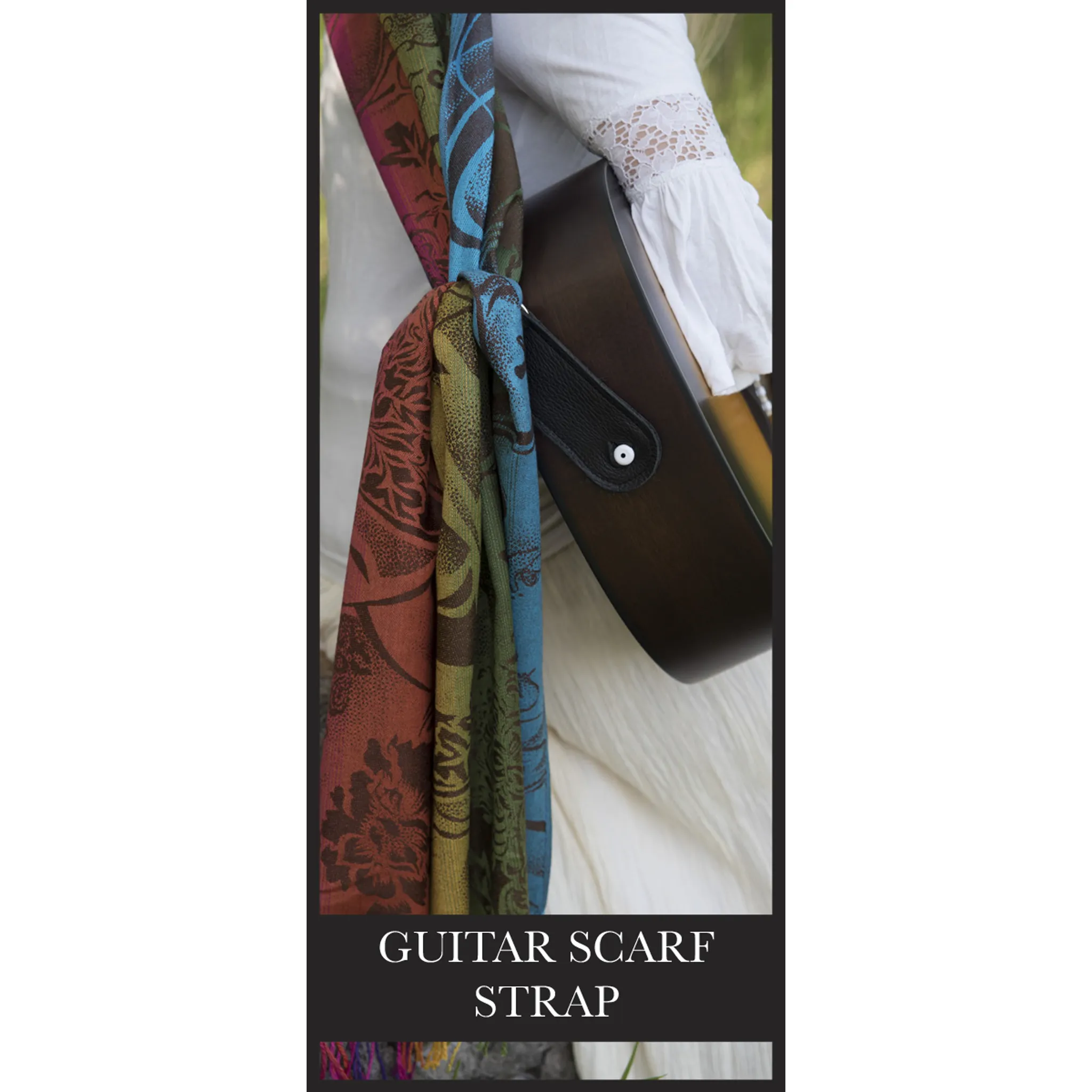 Guitar Scarf Strap - Purple Sparkle
