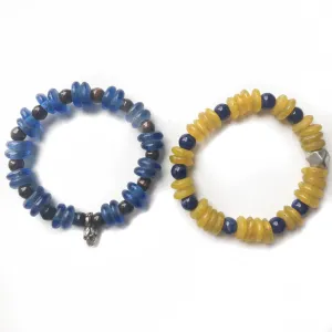 Handmade GlassBead Bracelet Pair