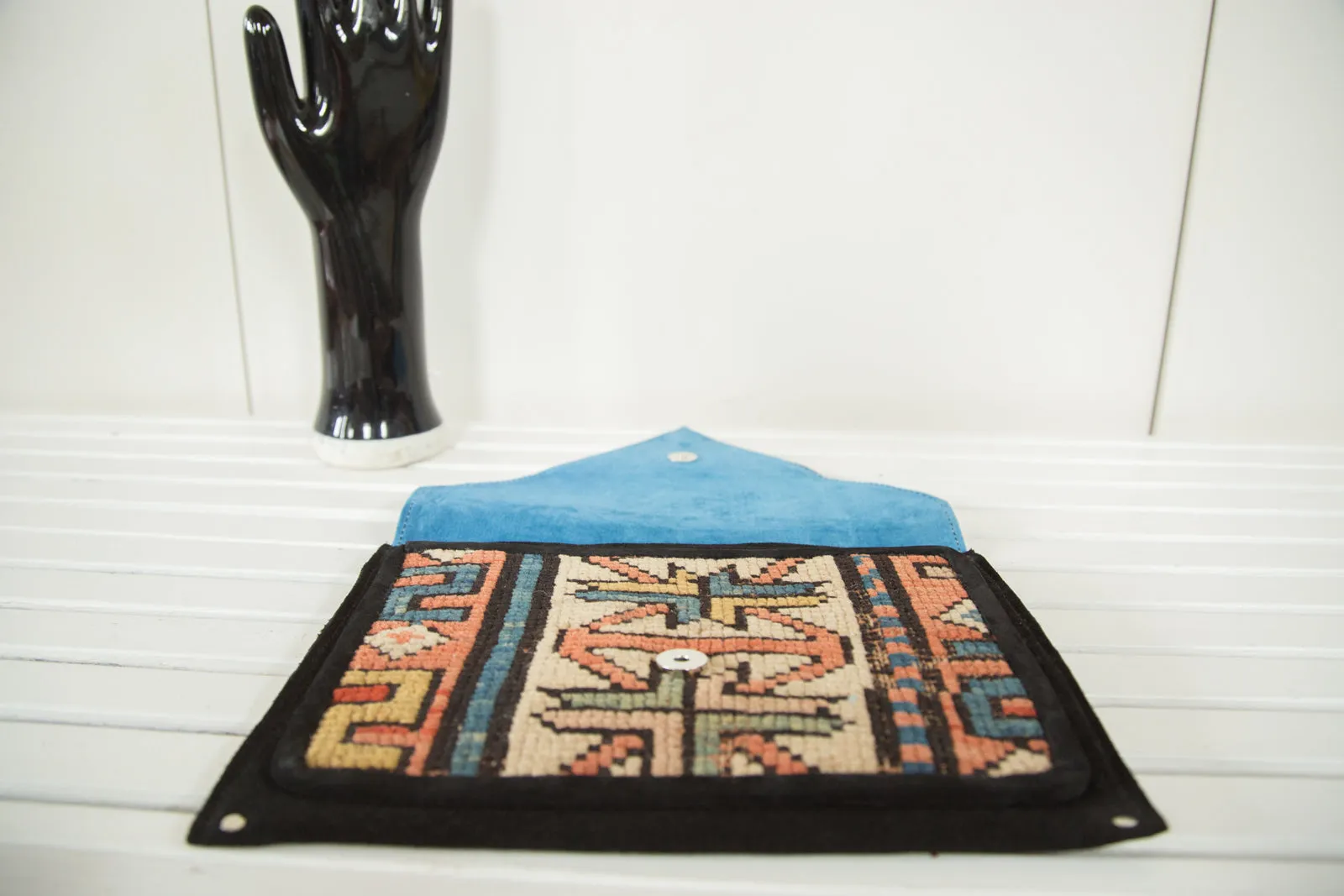 Handmade Rug Fragment Clutch
