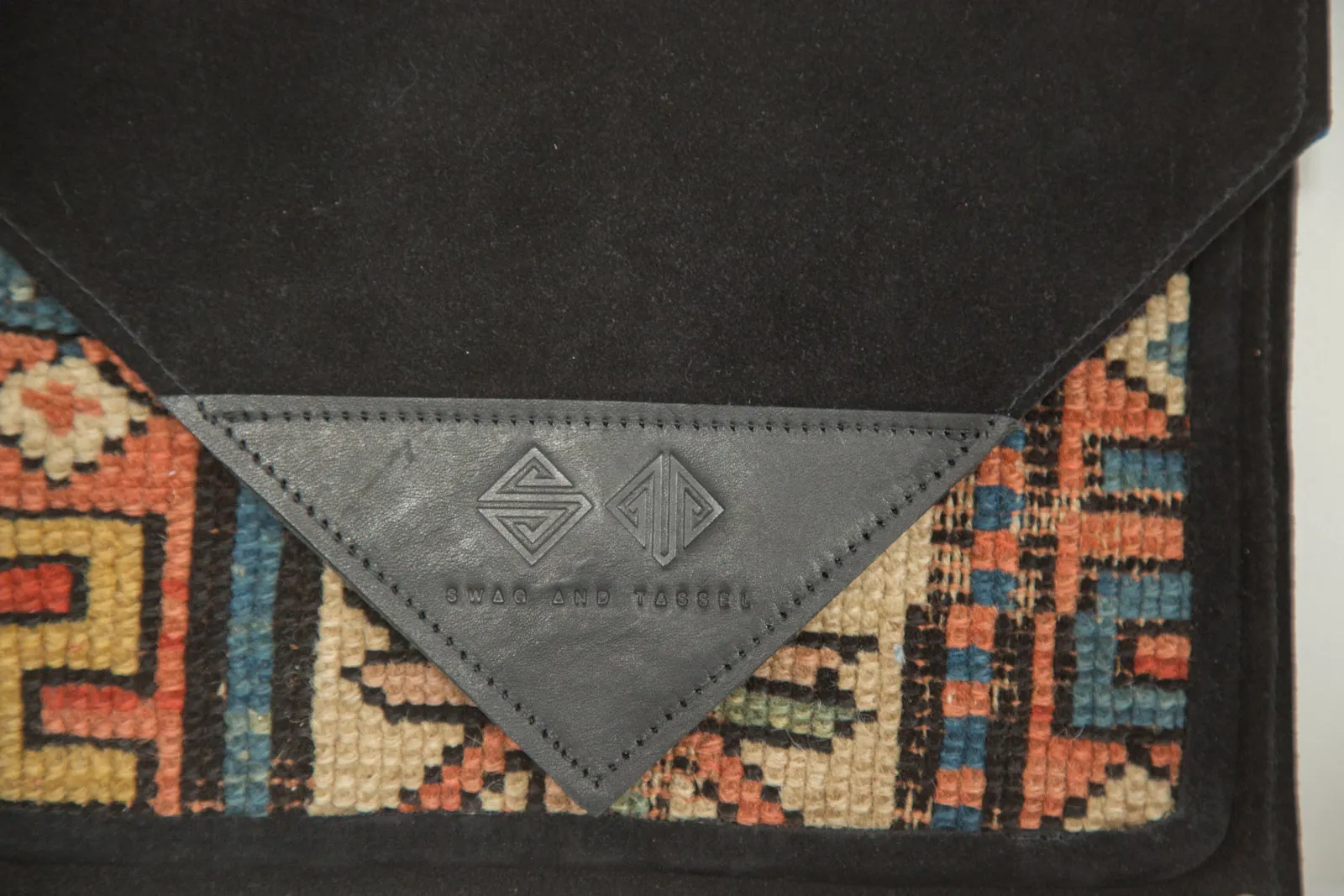 Handmade Rug Fragment Clutch