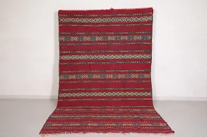 Handwoven Bohemian Kilim Rug 5.9 FT x 10.2 FT – Moroccan Elegance