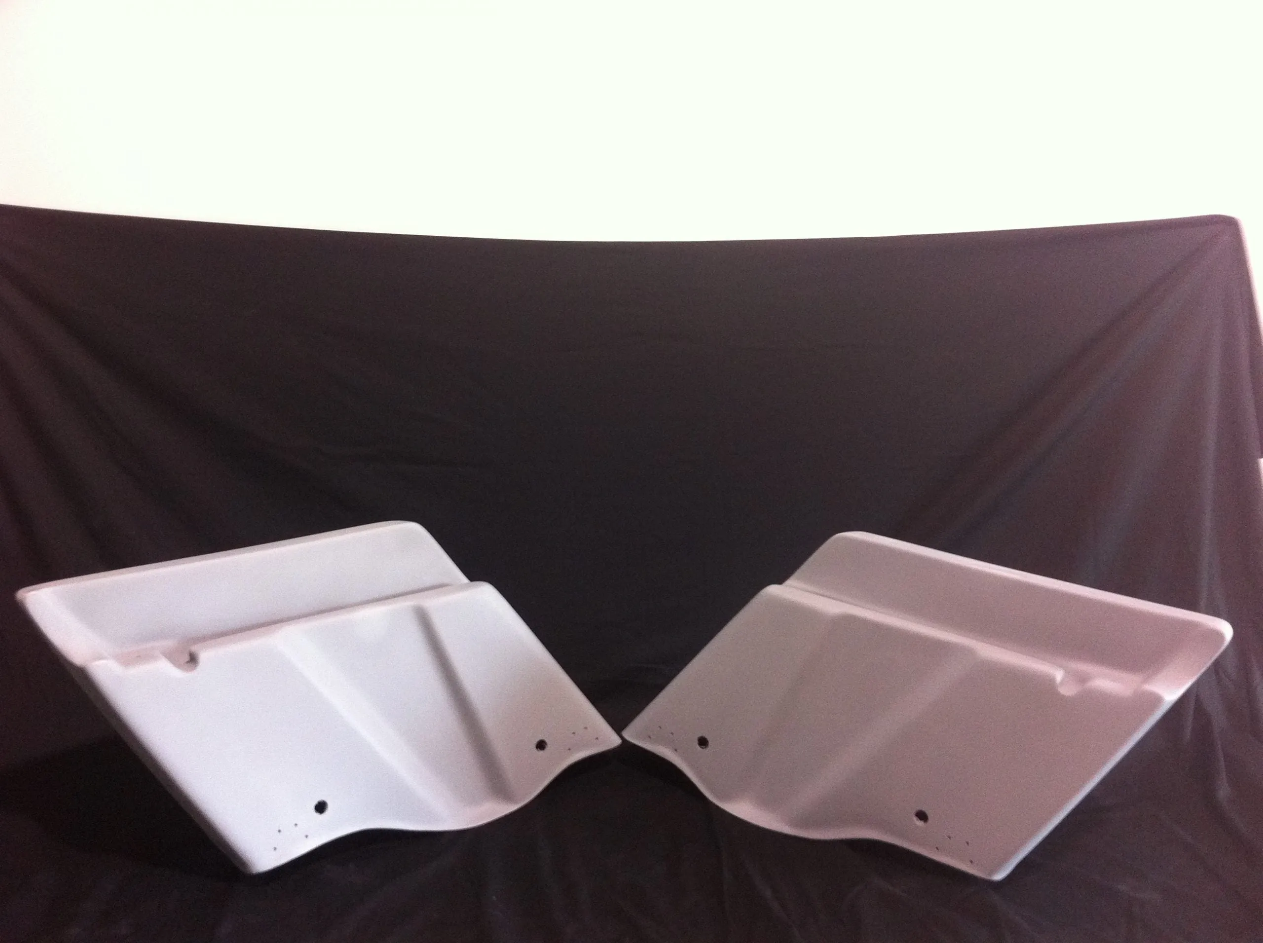 Harley Davidson 4" Extended Stretched Saddlebags - No Lids 89-13