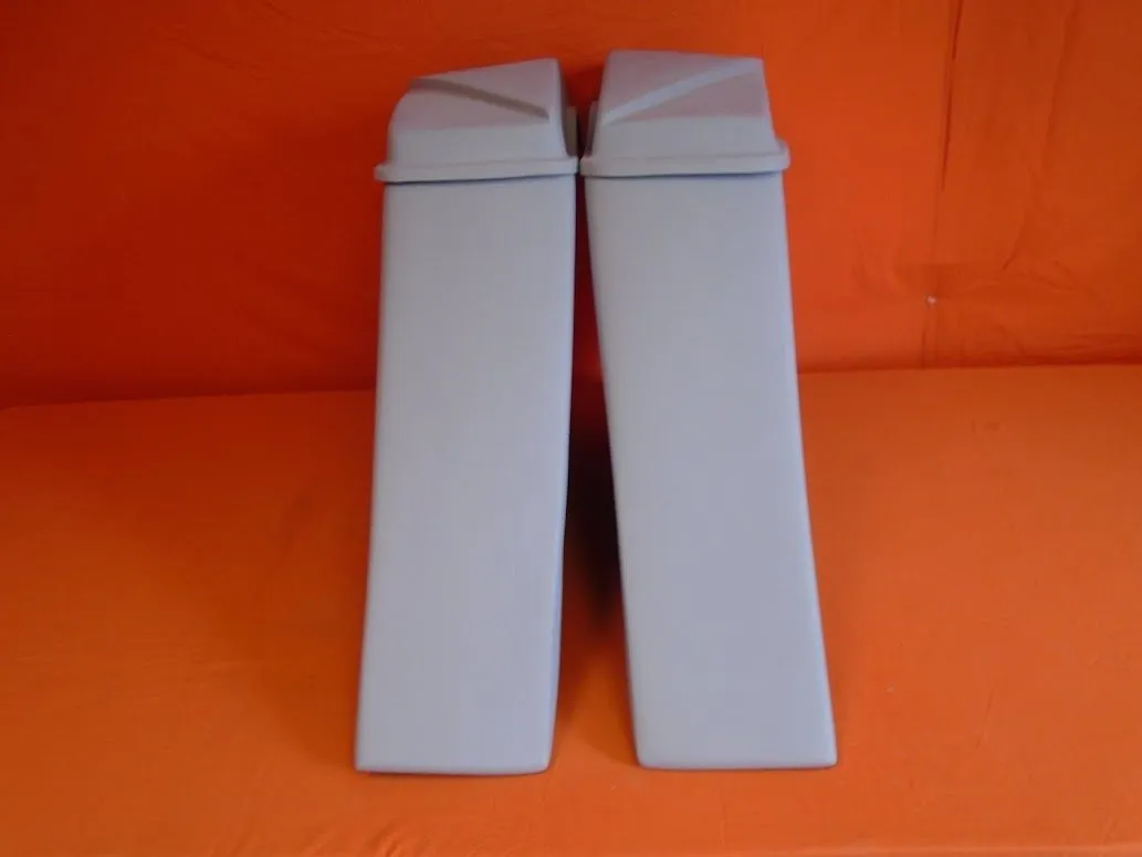 Harley Davidson 6" Extended Stretched Out & Down Saddlebags - 2014 - 2018  Model Style   6.5" Speaker lids - No Cut Outs