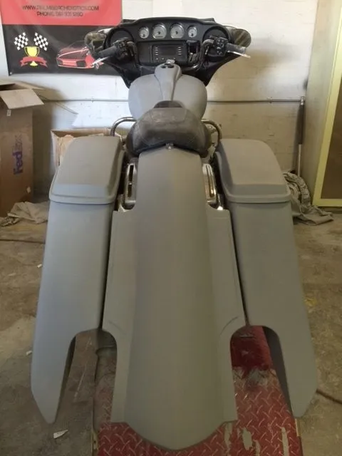 Harley Davidson 6" Trendsetter Extended Saddlebag LED Fender Kit Dual Cut Outs 6 x 9 Speaker Lids / 2014 - 2023