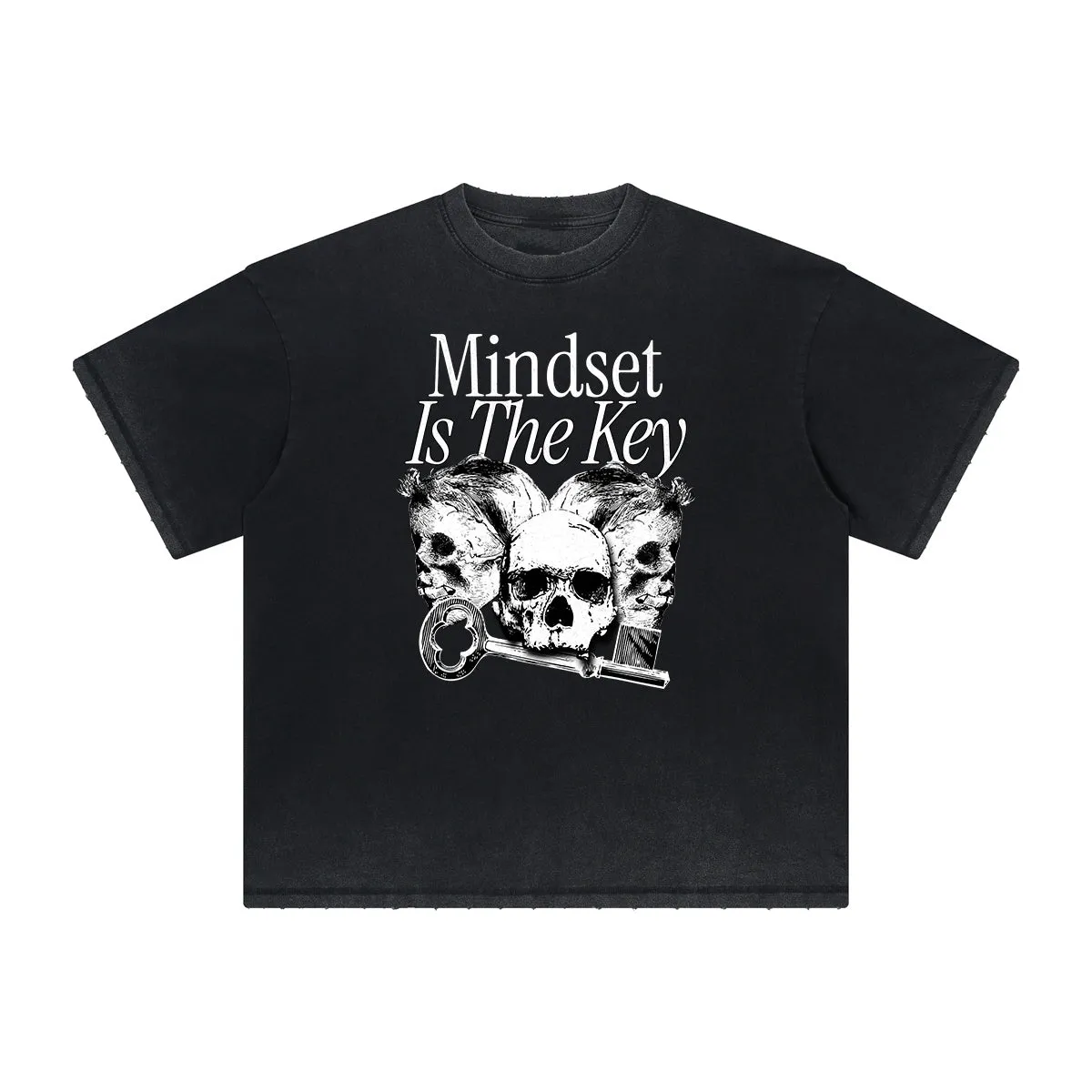 Heavyweight Street Style Abstract Graphic Tee