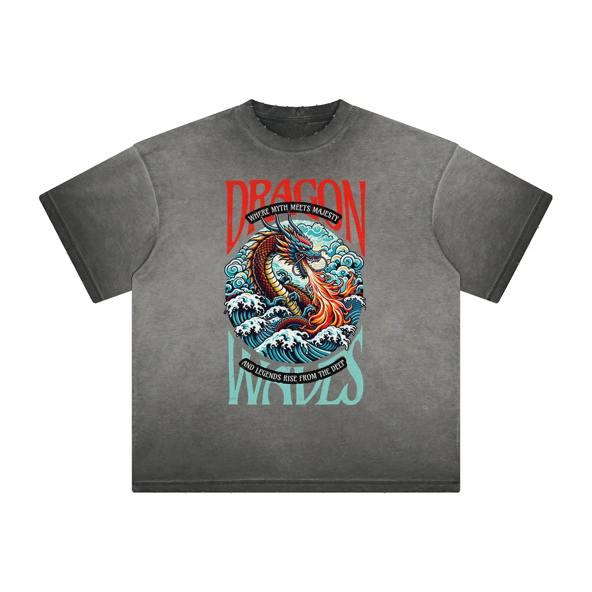 Heavyweight Street Style Abstract Graphic Tee