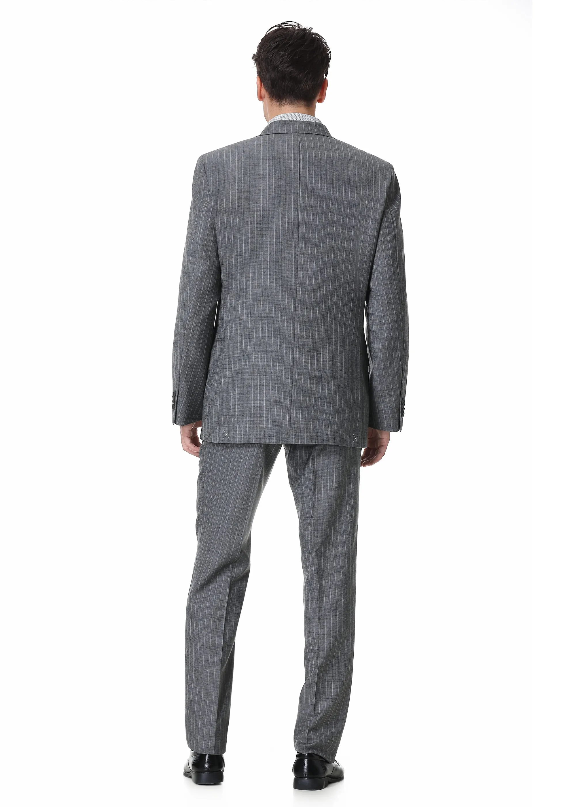 Hechter Paris Striped Modern Fit Suit