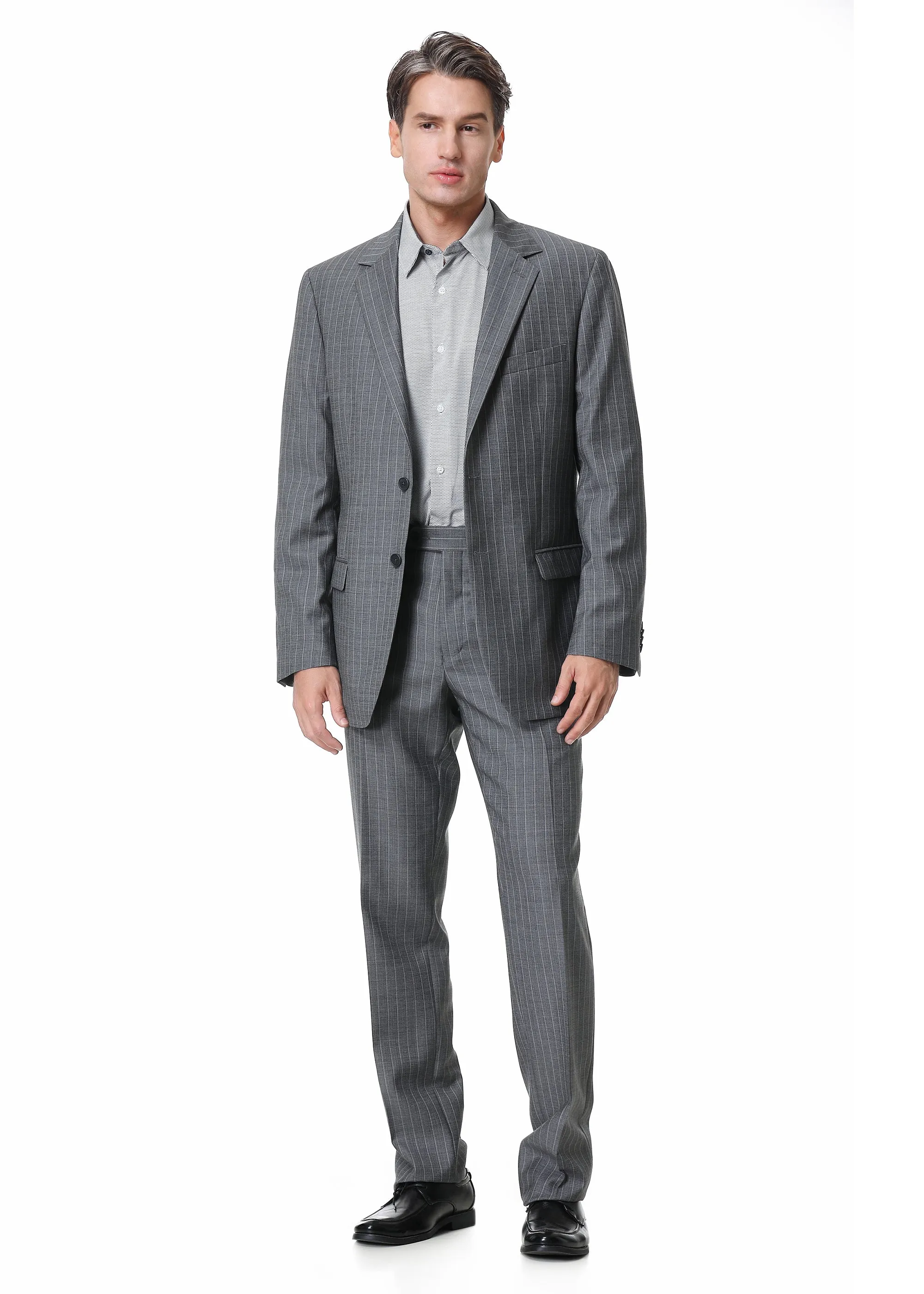 Hechter Paris Striped Modern Fit Suit