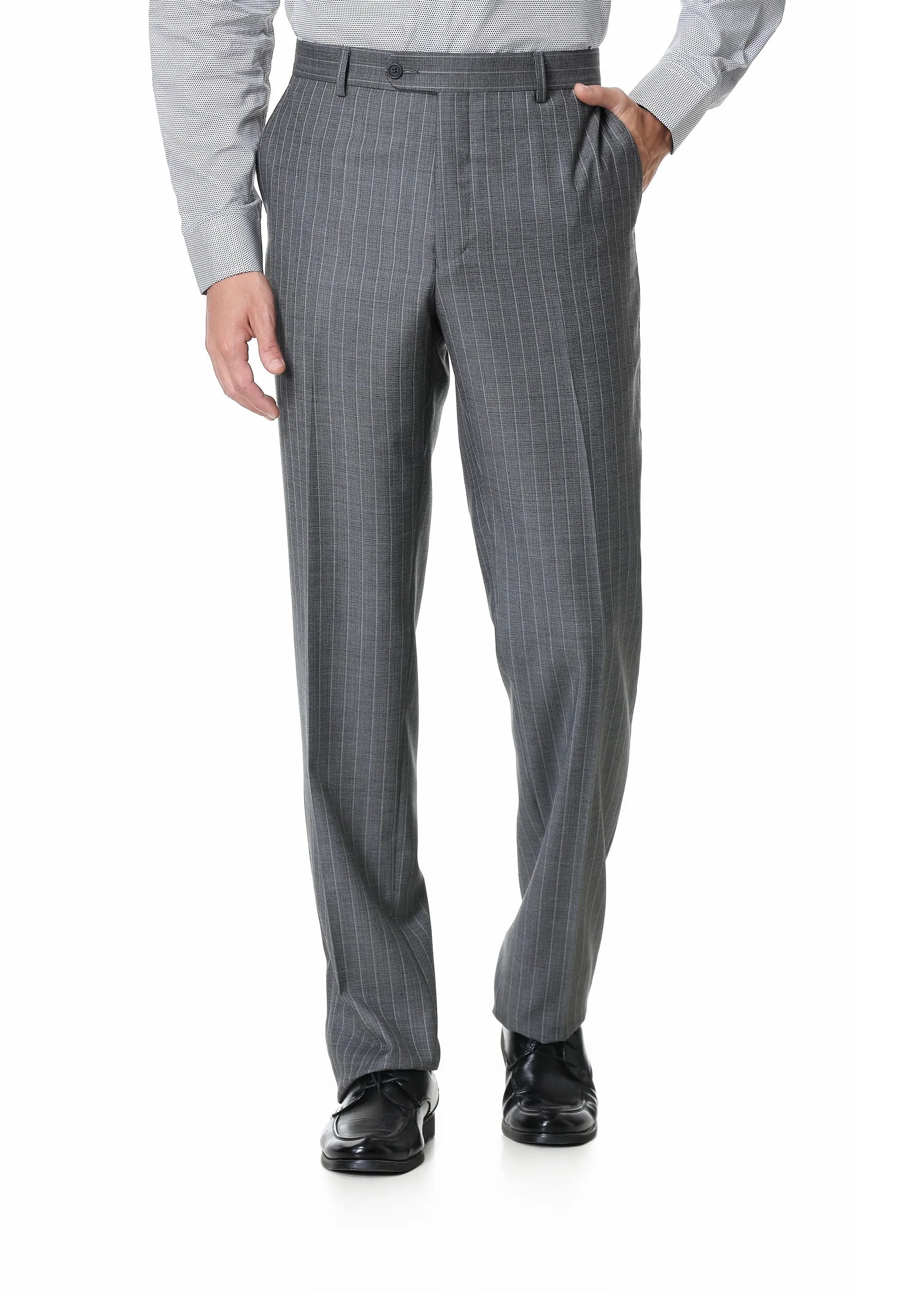 Hechter Paris Striped Modern Fit Suit