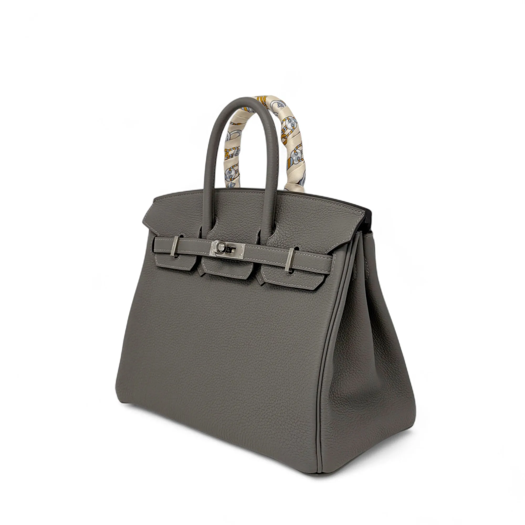 Hermes Gris Meyer Togo Birkin 25