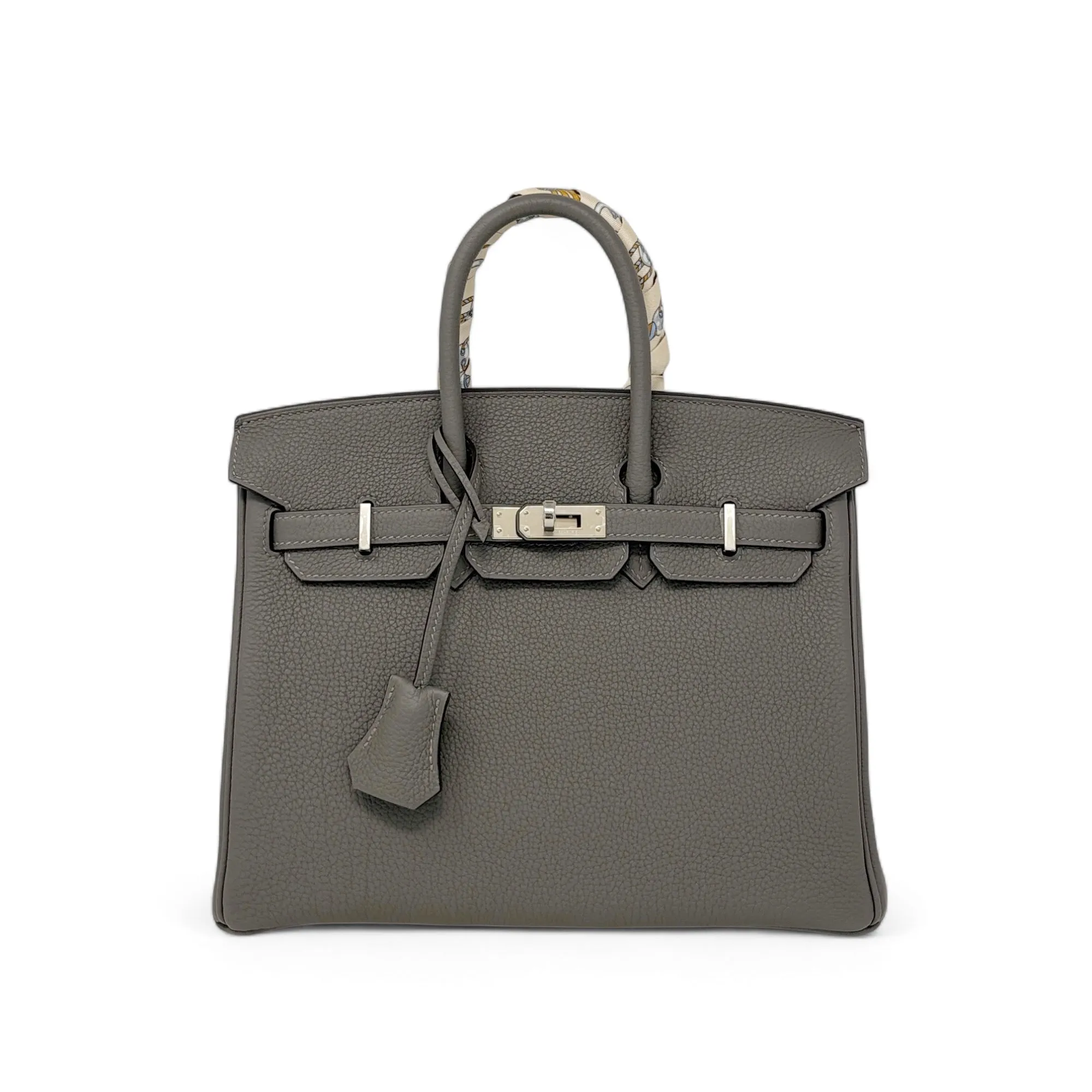 Hermes Gris Meyer Togo Birkin 25