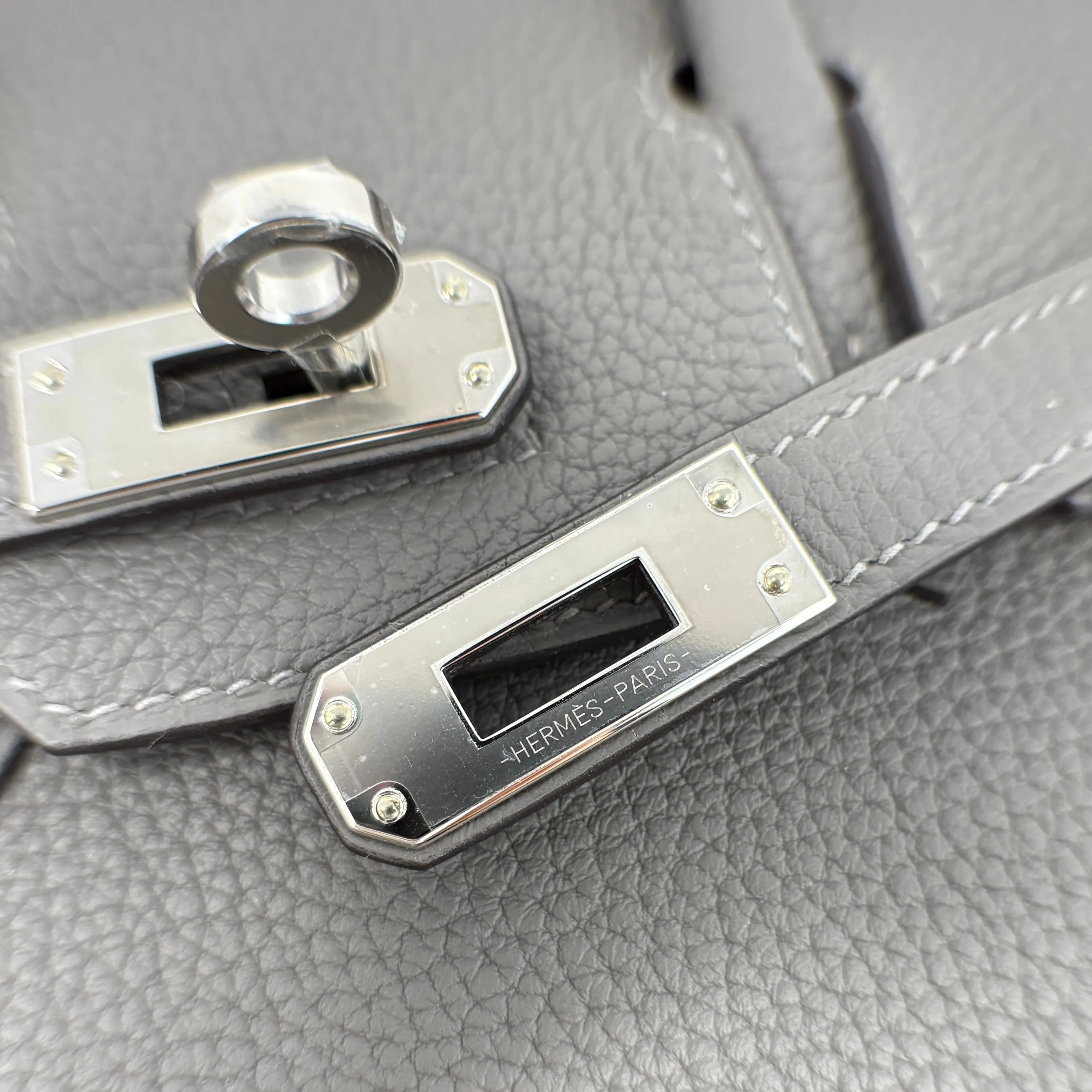 Hermes Gris Meyer Togo Birkin 25