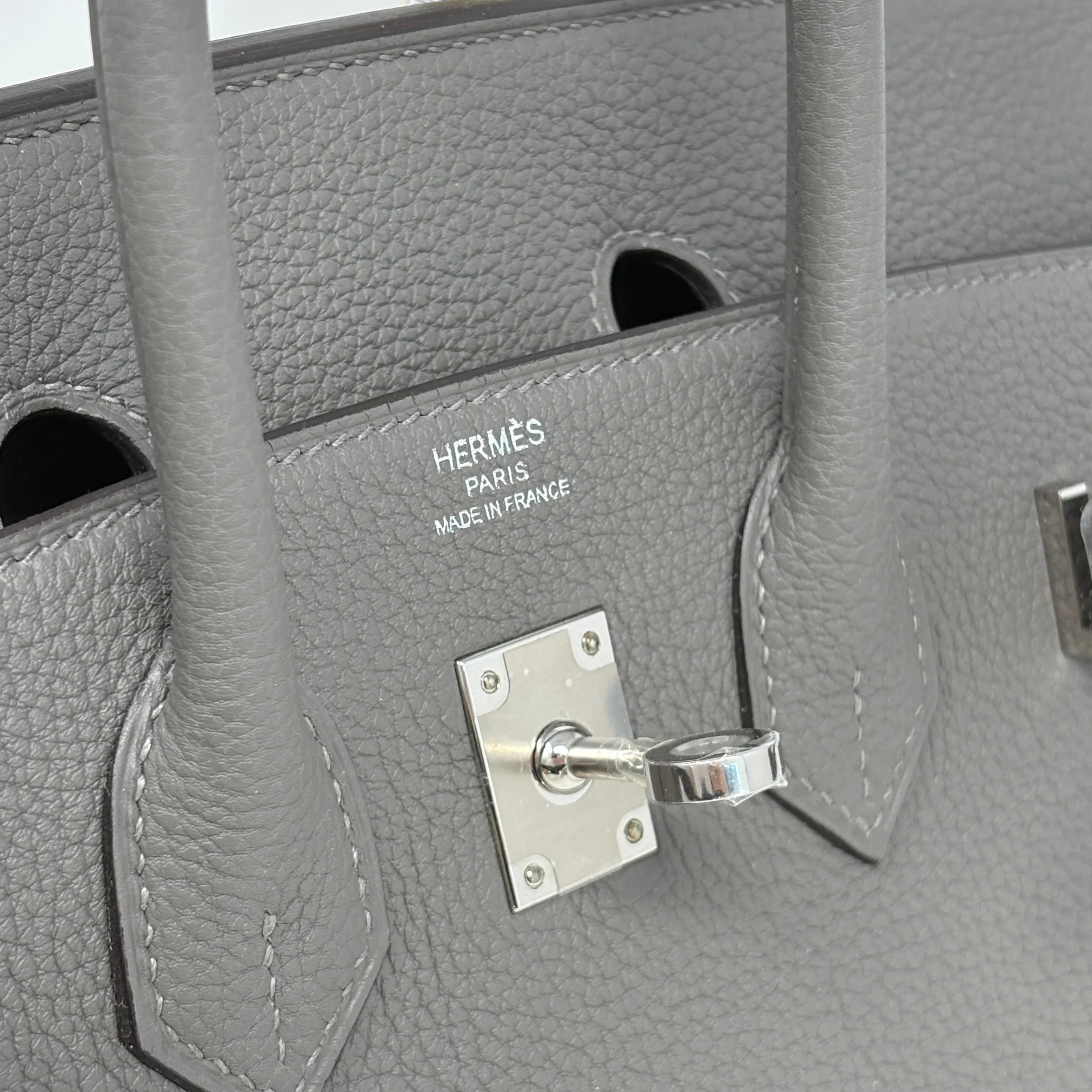 Hermes Gris Meyer Togo Birkin 25