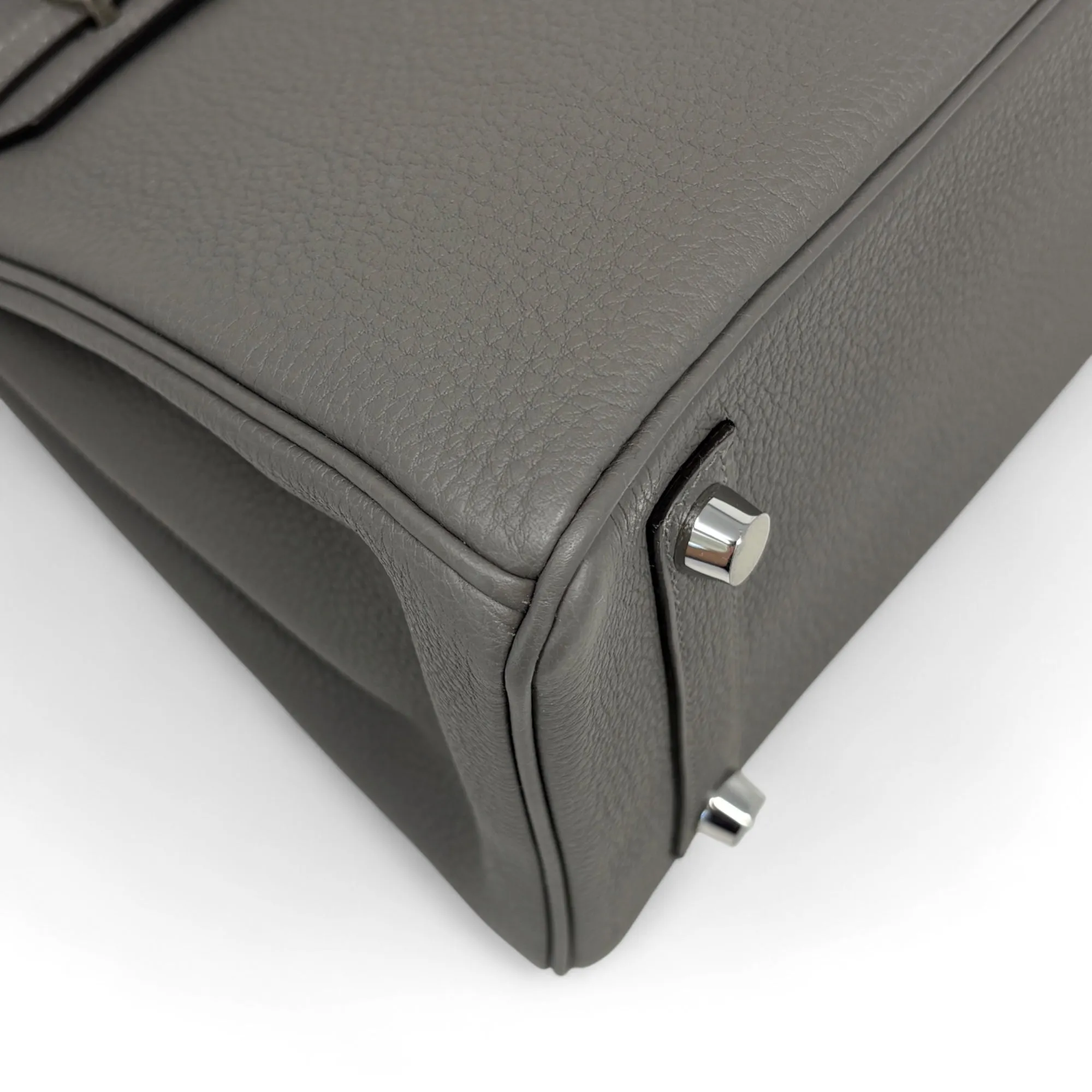 Hermes Gris Meyer Togo Birkin 25