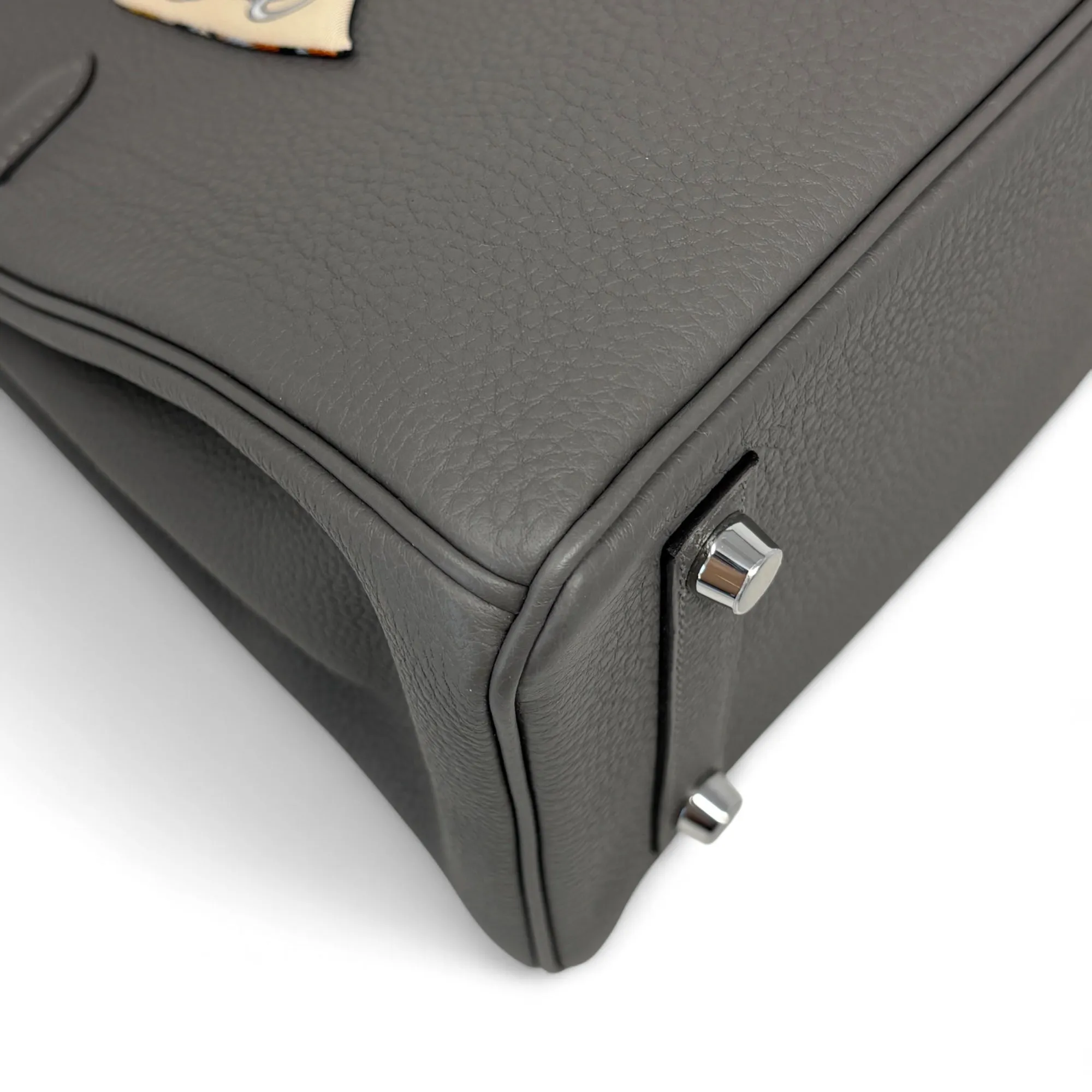 Hermes Gris Meyer Togo Birkin 25