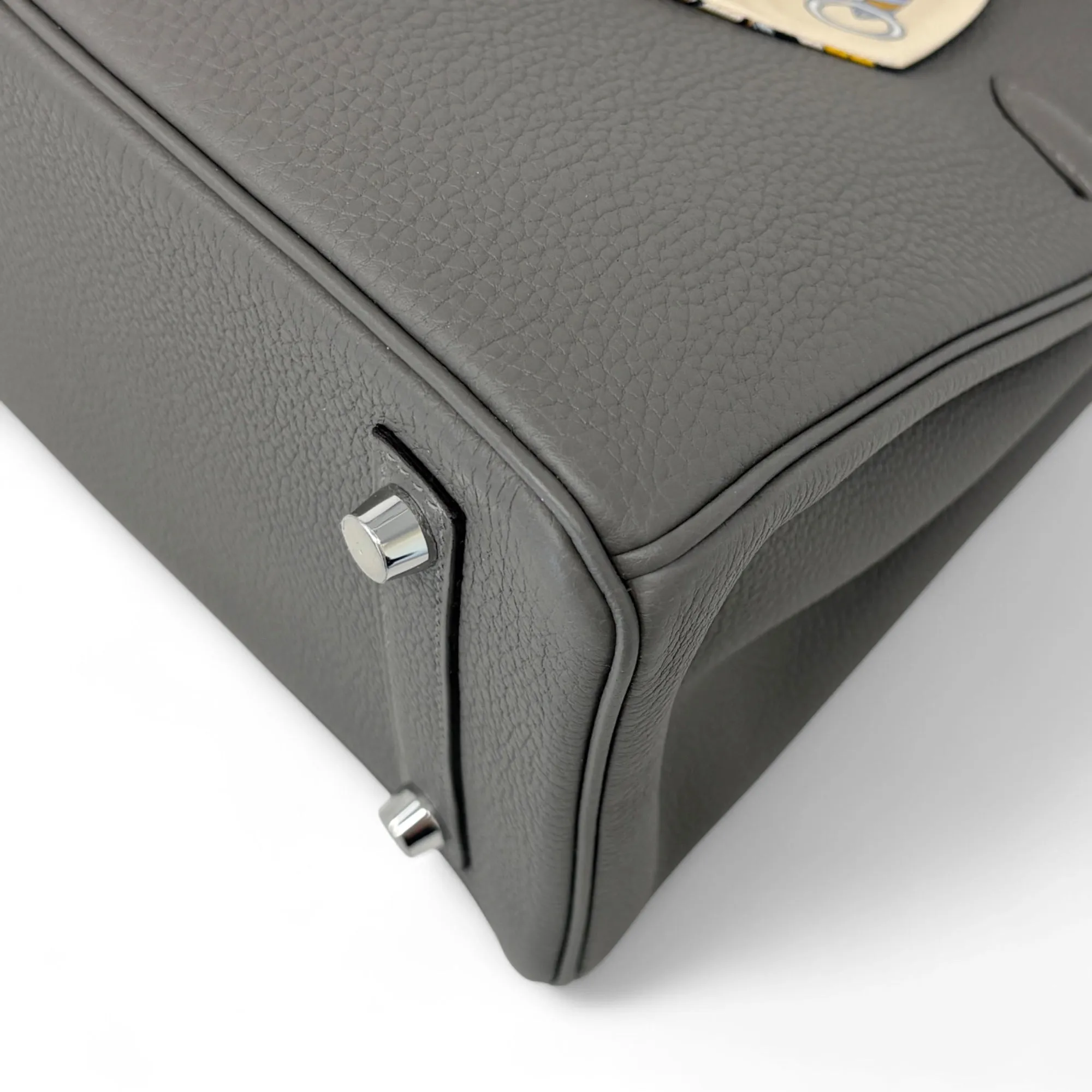 Hermes Gris Meyer Togo Birkin 25