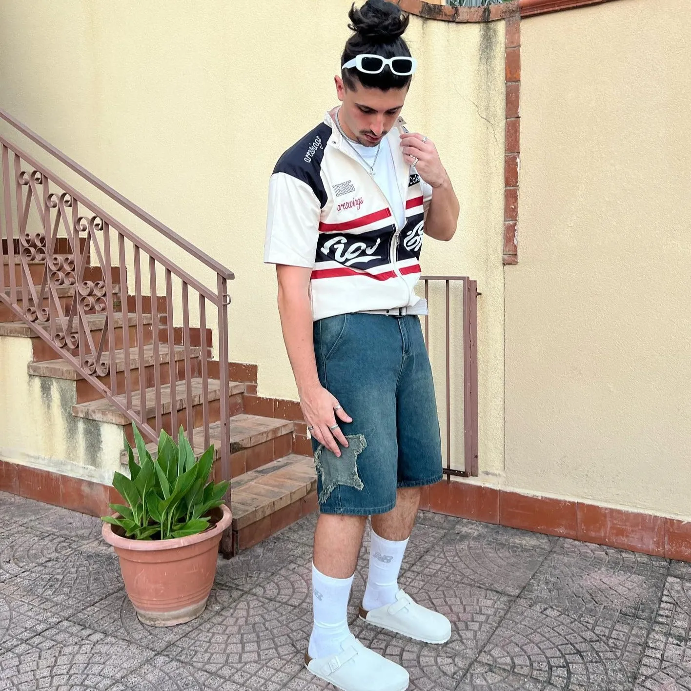 High Street Color Block Motor T-Shirt