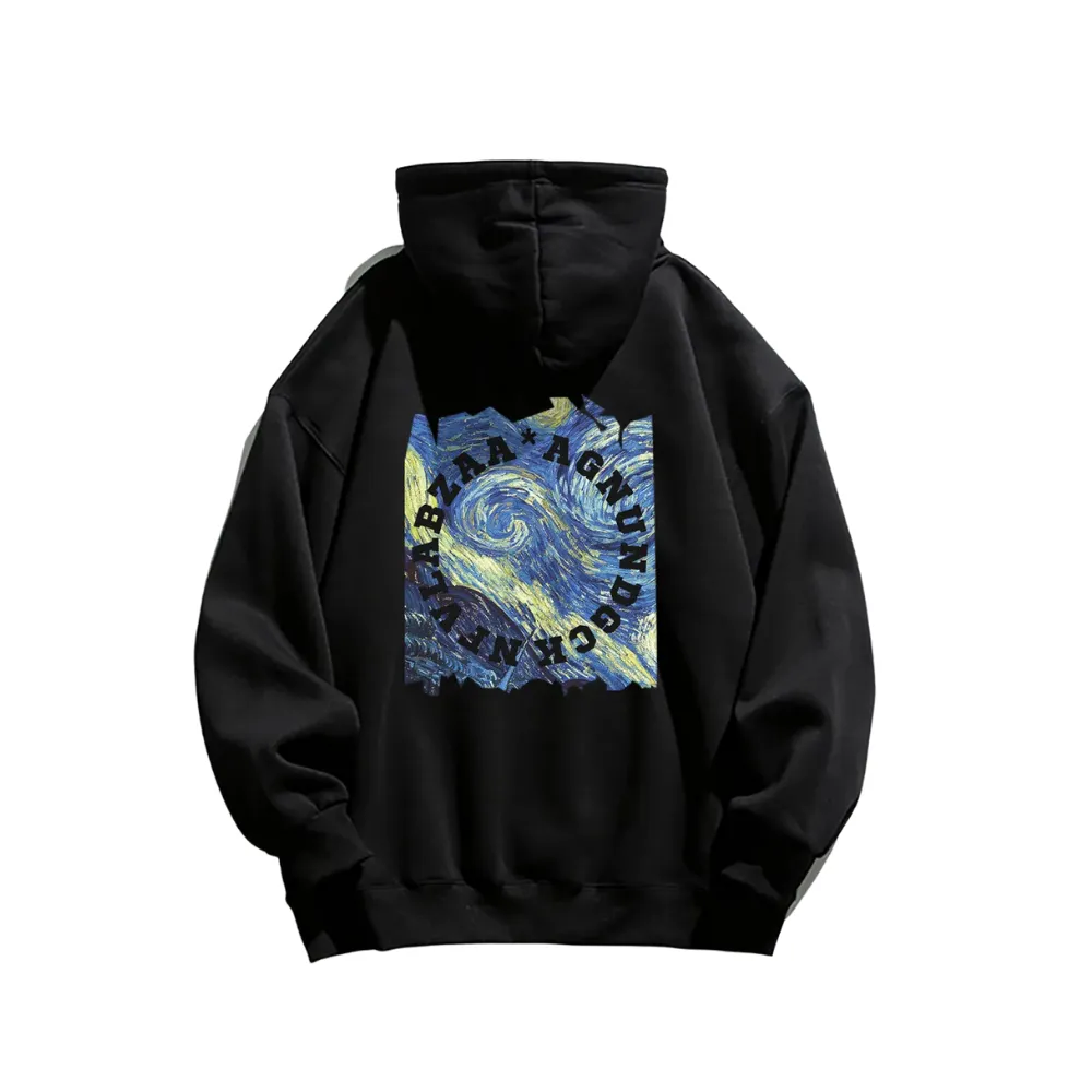 High Street Oil Painting Hoodie