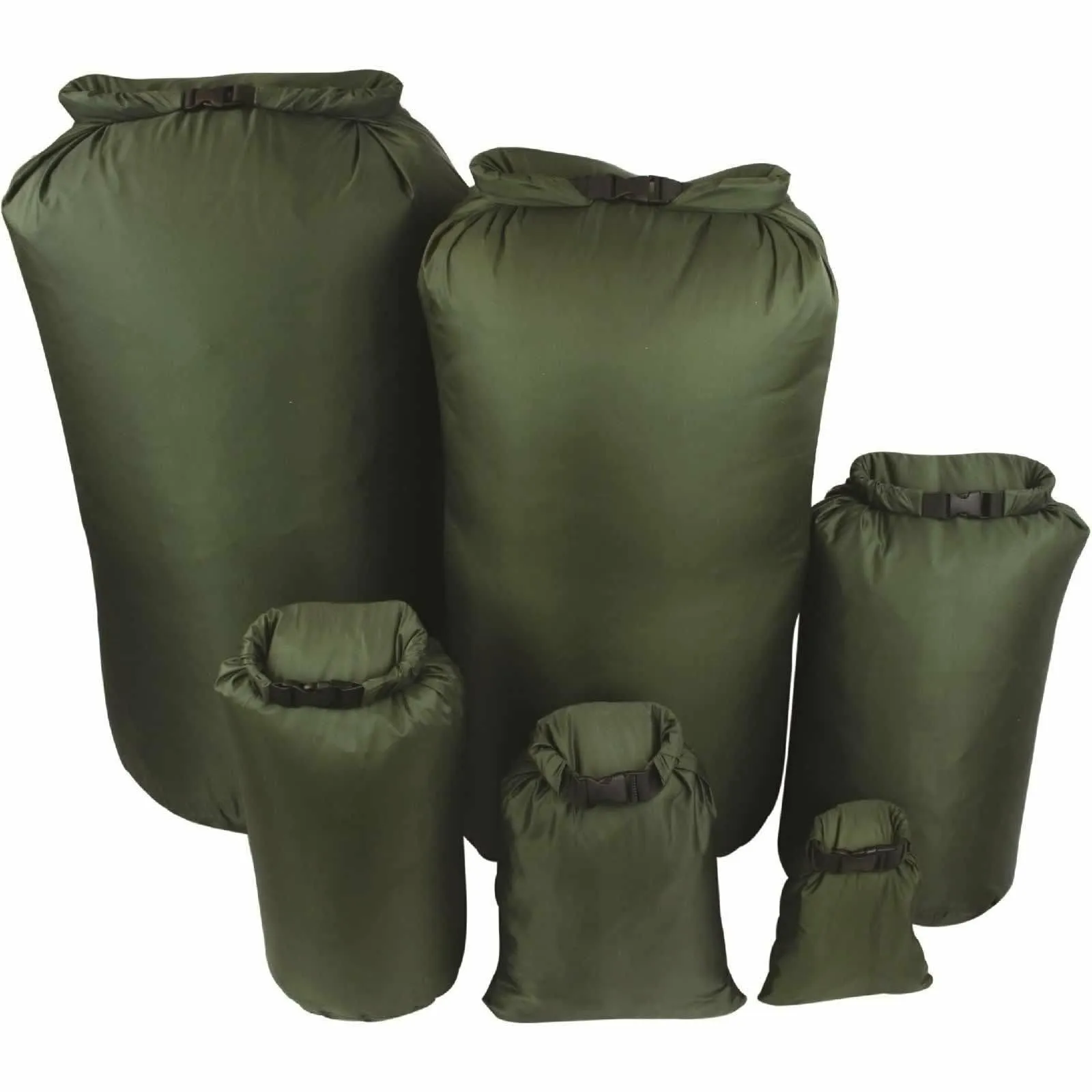 Highlander Olive Green Waterproof Dry Bags 1-80L