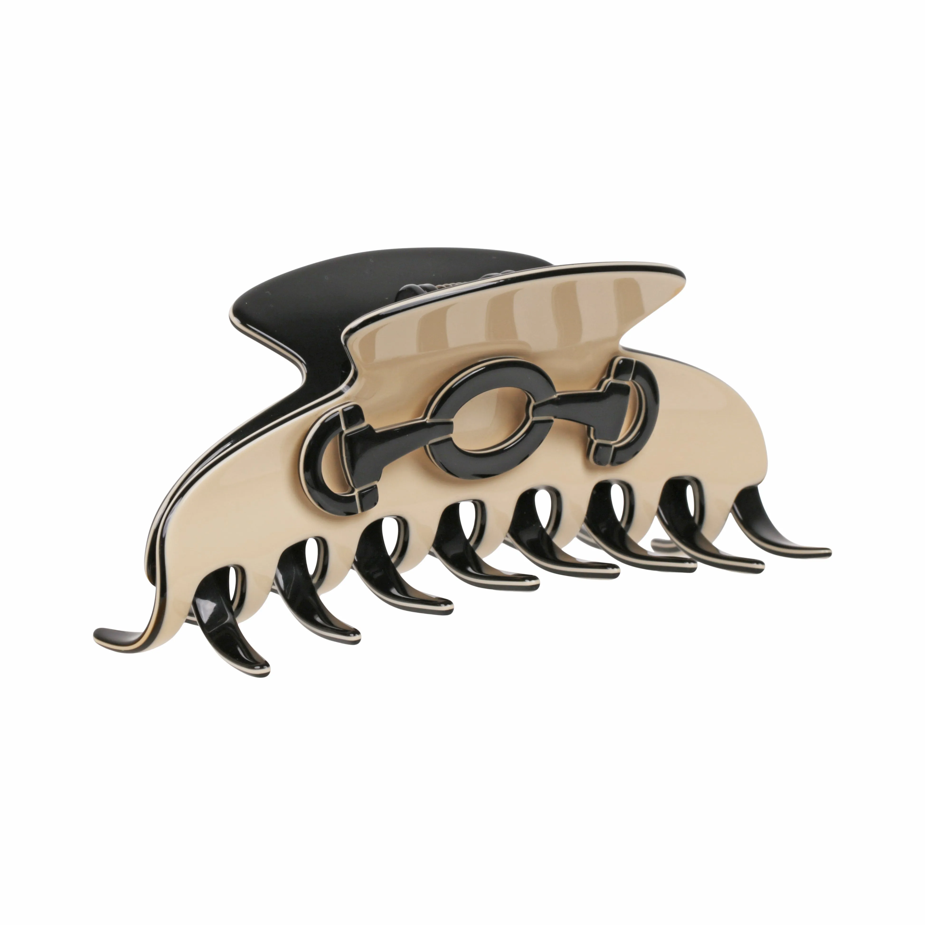 Horsebit Ivory Claw Clip