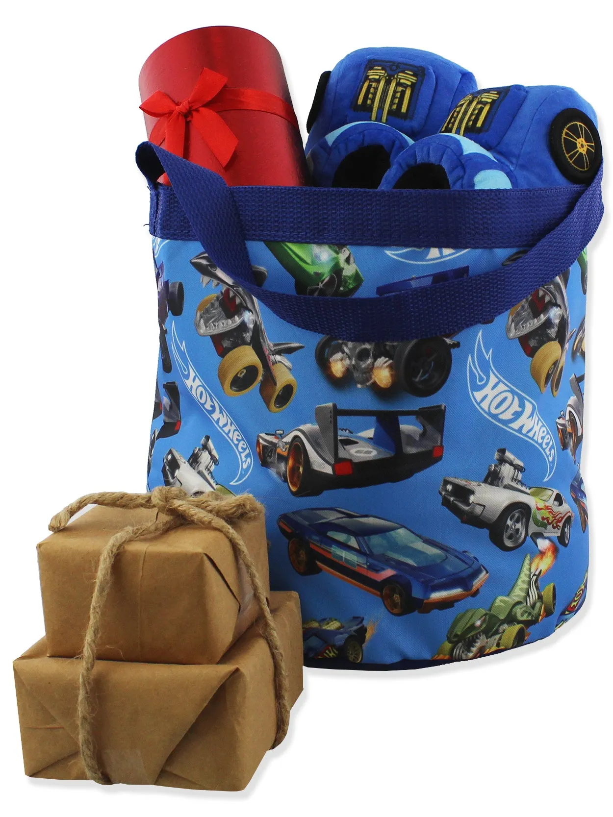 Hot Wheels Collapsible Nylon Basket Tote Bag