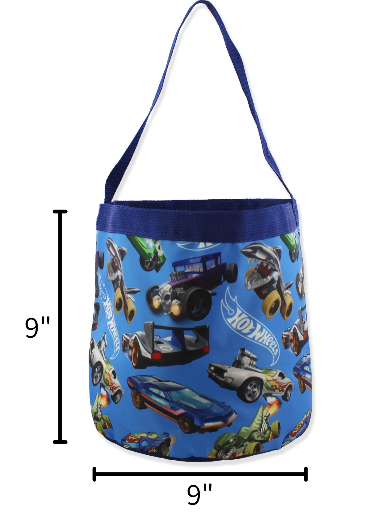 Hot Wheels Collapsible Nylon Basket Tote Bag