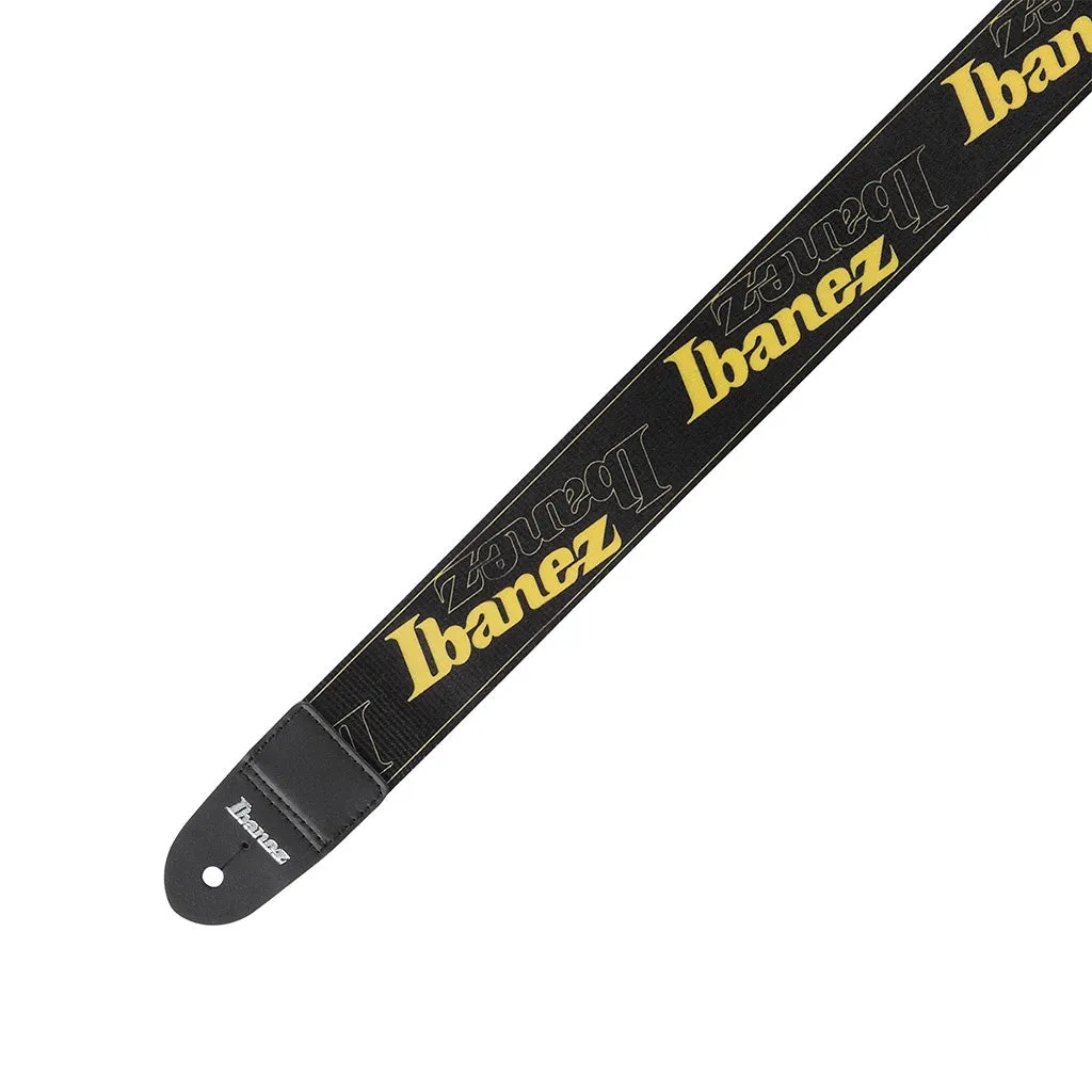 Ibanez Logo GSD50-YE Guitar Strap, Yellow