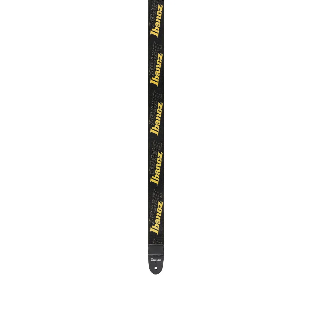 Ibanez Logo GSD50-YE Guitar Strap, Yellow
