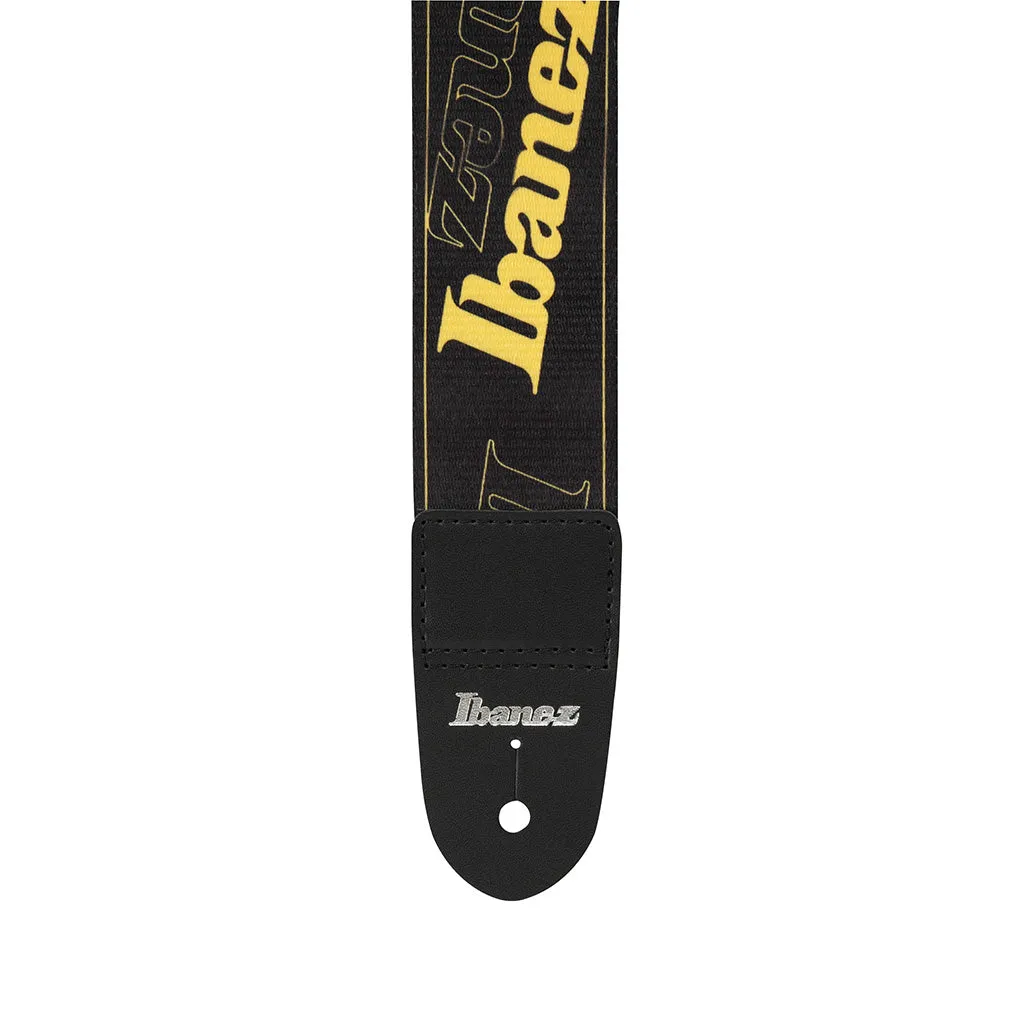 Ibanez Logo GSD50-YE Guitar Strap, Yellow
