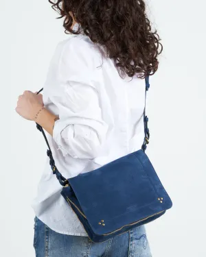 igor bag - taurillon marine