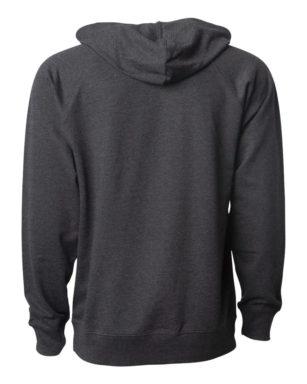 Independent Trading Co. - Icon Unisex Lightweight Loopback Terry Hood Charcoal Heather