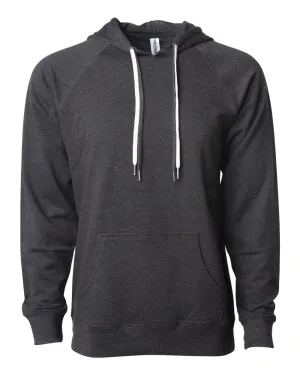 Independent Trading Co. - Icon Unisex Lightweight Loopback Terry Hood Charcoal Heather