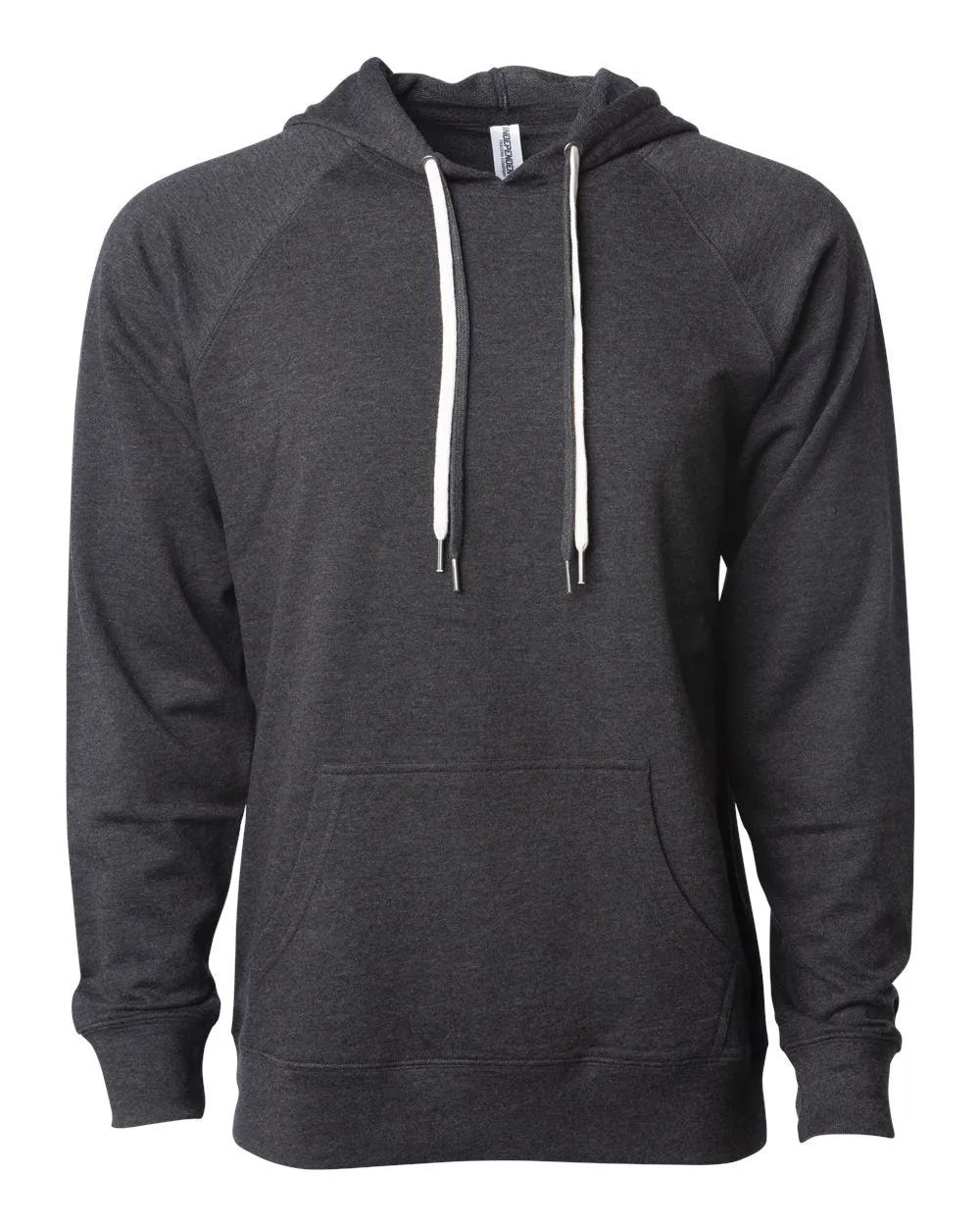 Independent Trading Co. - Icon Unisex Lightweight Loopback Terry Hood Charcoal Heather