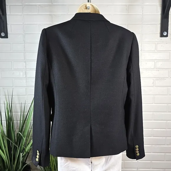 J. Crew Womens School Boy Blazer in Black Size 8