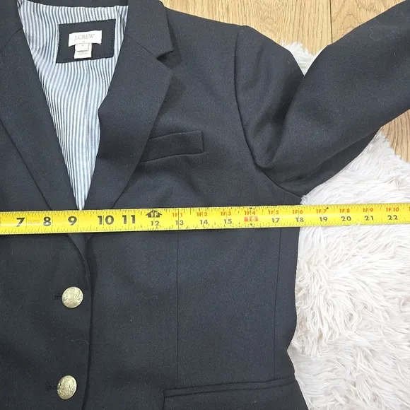J. Crew Womens School Boy Blazer in Black Size 8