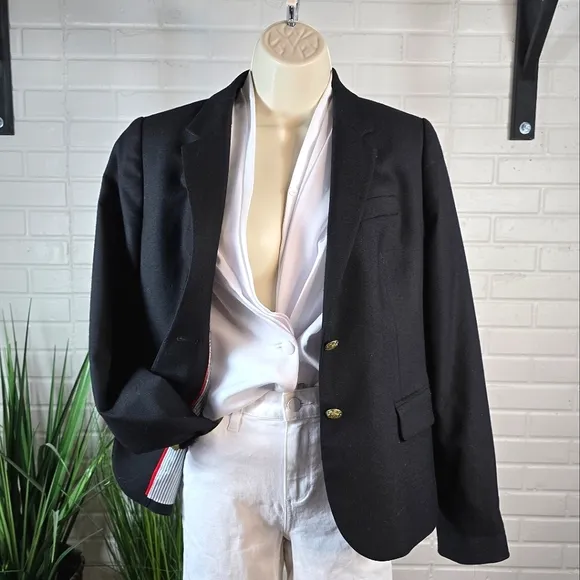 J. Crew Womens School Boy Blazer in Black Size 8