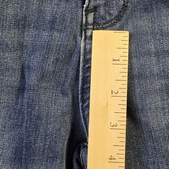 Judy Blue Skinny Fit Capri Women’s Blue Wash Distress Fringe Crop Jeans Size 20W