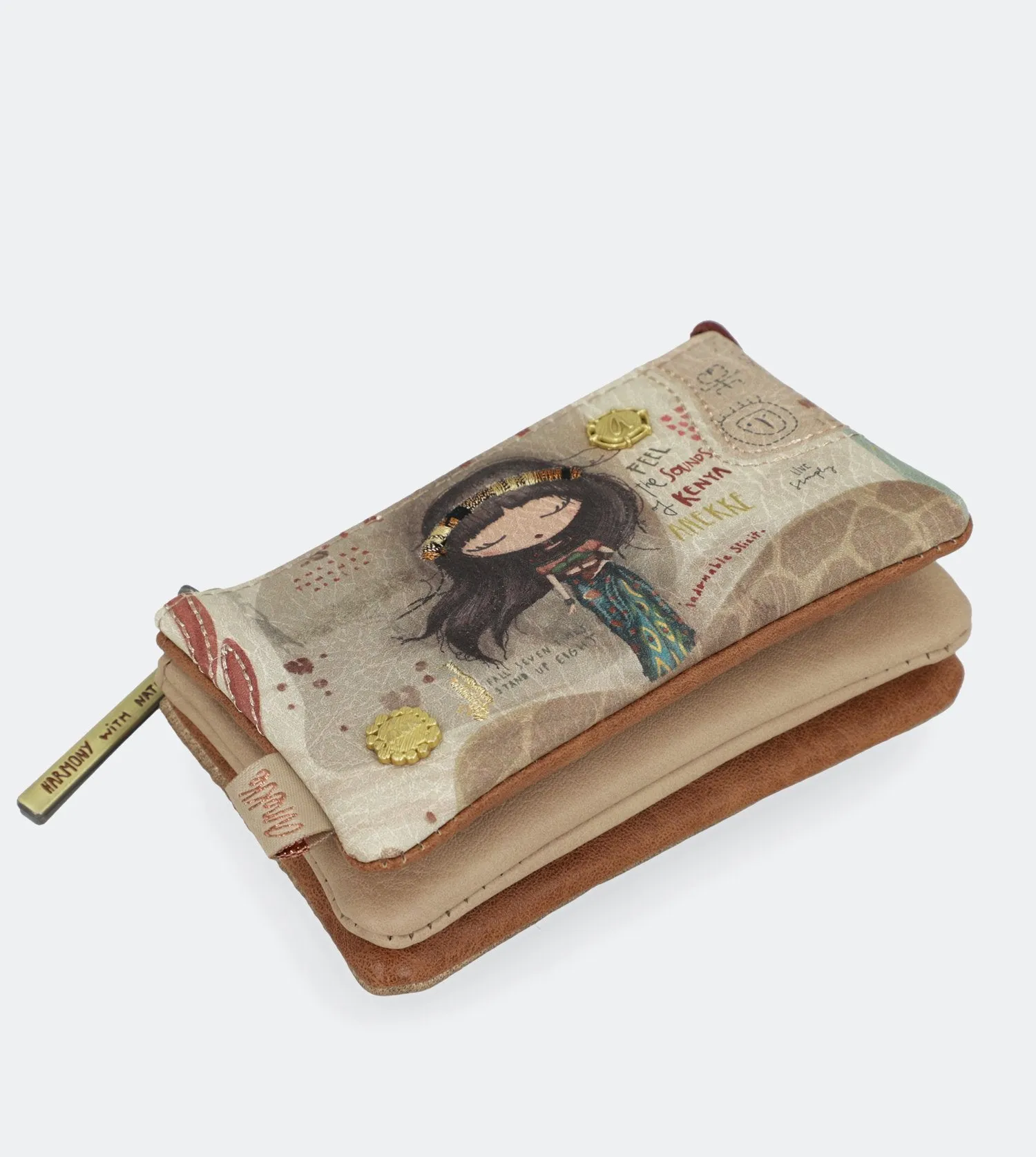 Kenya Purse with a back zip
