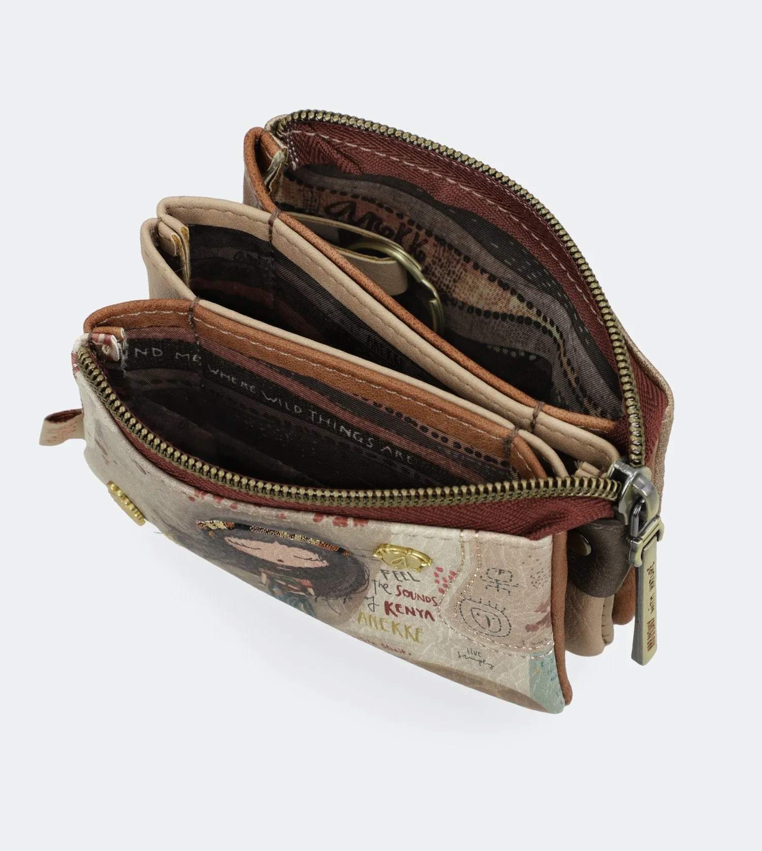 Kenya Purse with a back zip